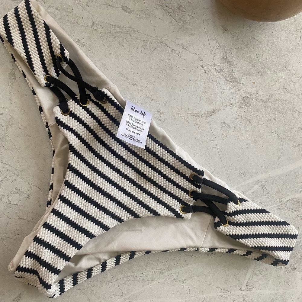 Blue life bikini bottoms! Brazilian cut/cheeky